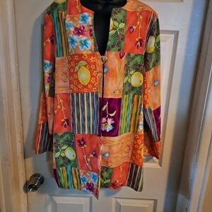 Maggie sweet beautiful colorful cardigan size medium A-13